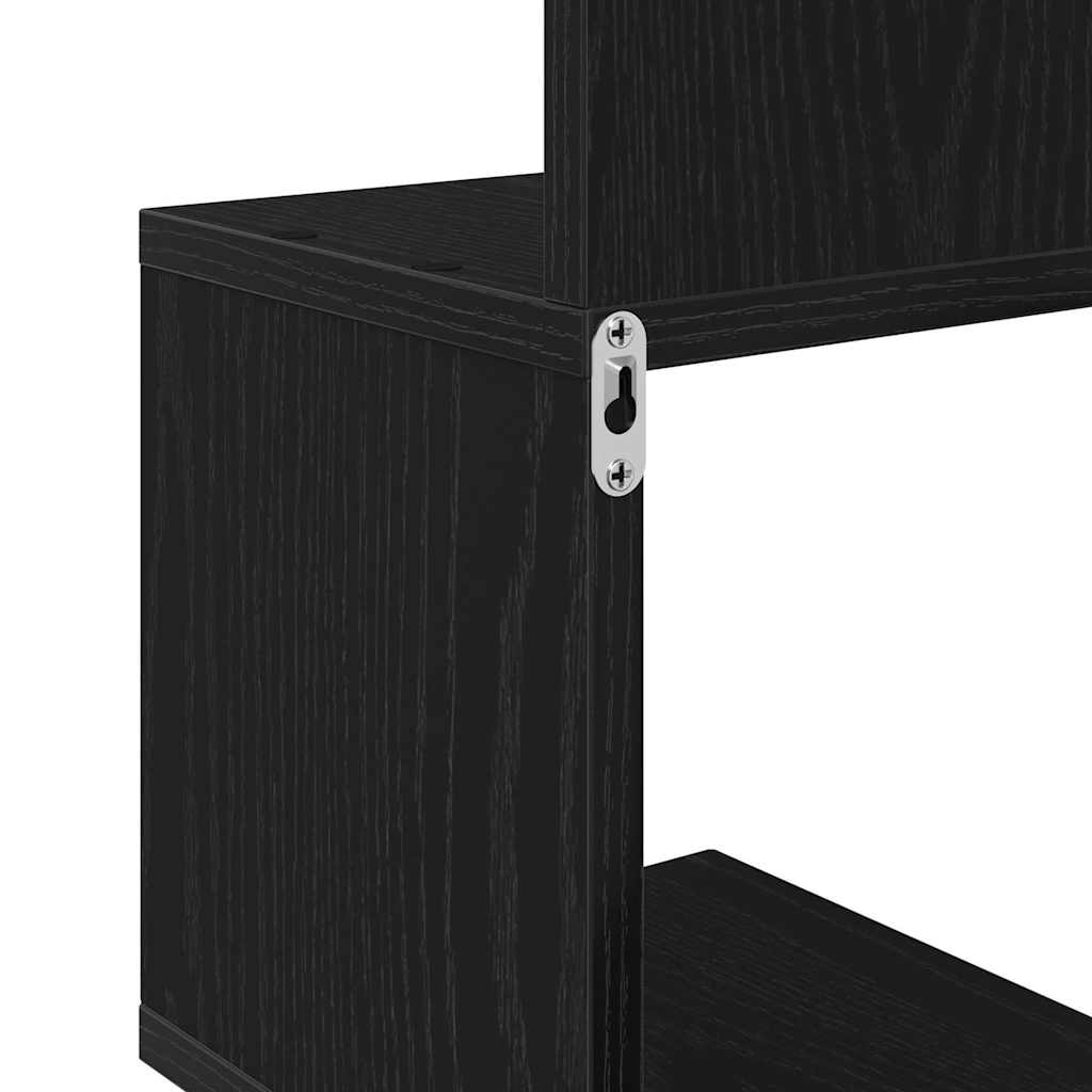 Étagère d'angle Chêne noir 20 x 20 x 127.5 cm Bois d'ingénierie - XIOS
