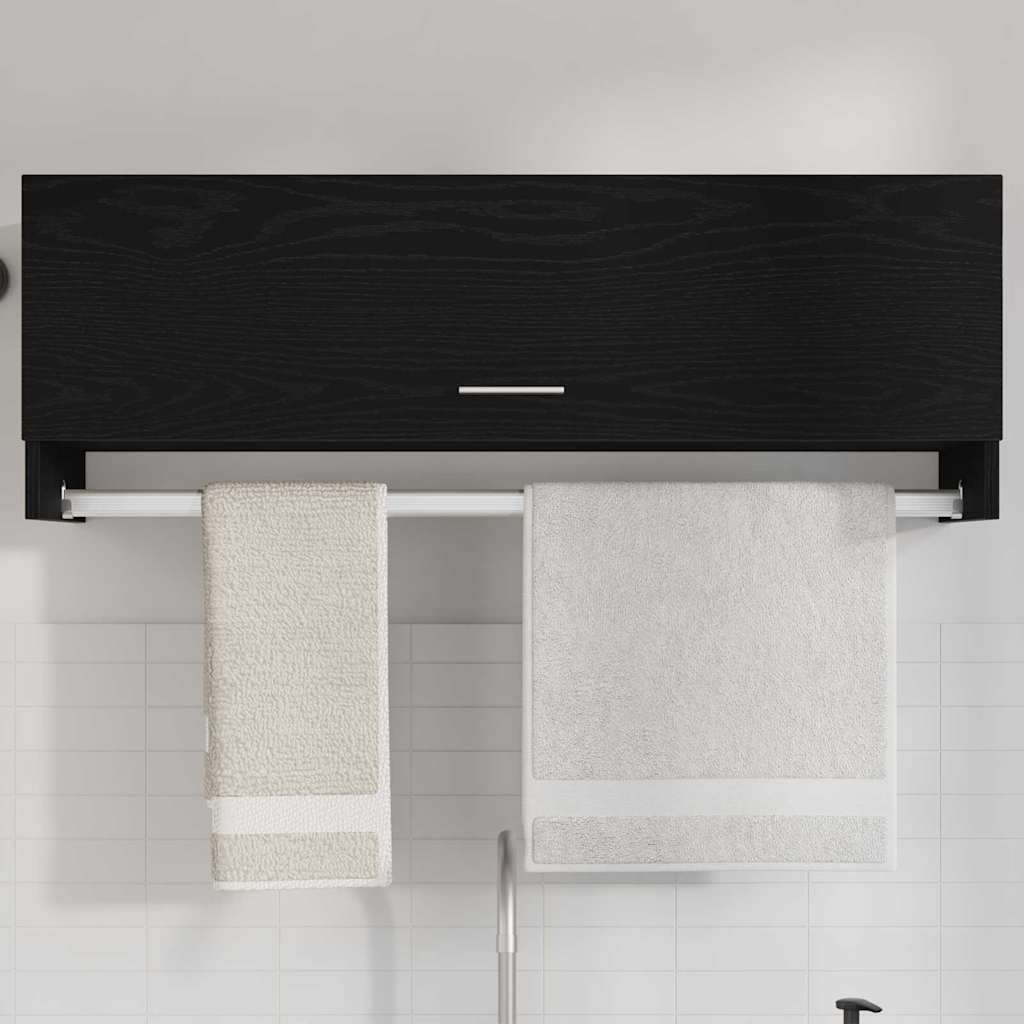 Armoire avec stockage Noir 100 x 32.5 x 35 cm Bois d'ingénierie - XIOS