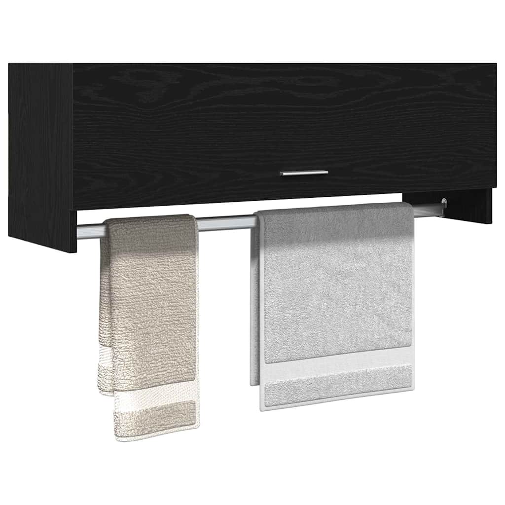 Armoire avec stockage Noir 100 x 32.5 x 35 cm Bois d'ingénierie - XIOS