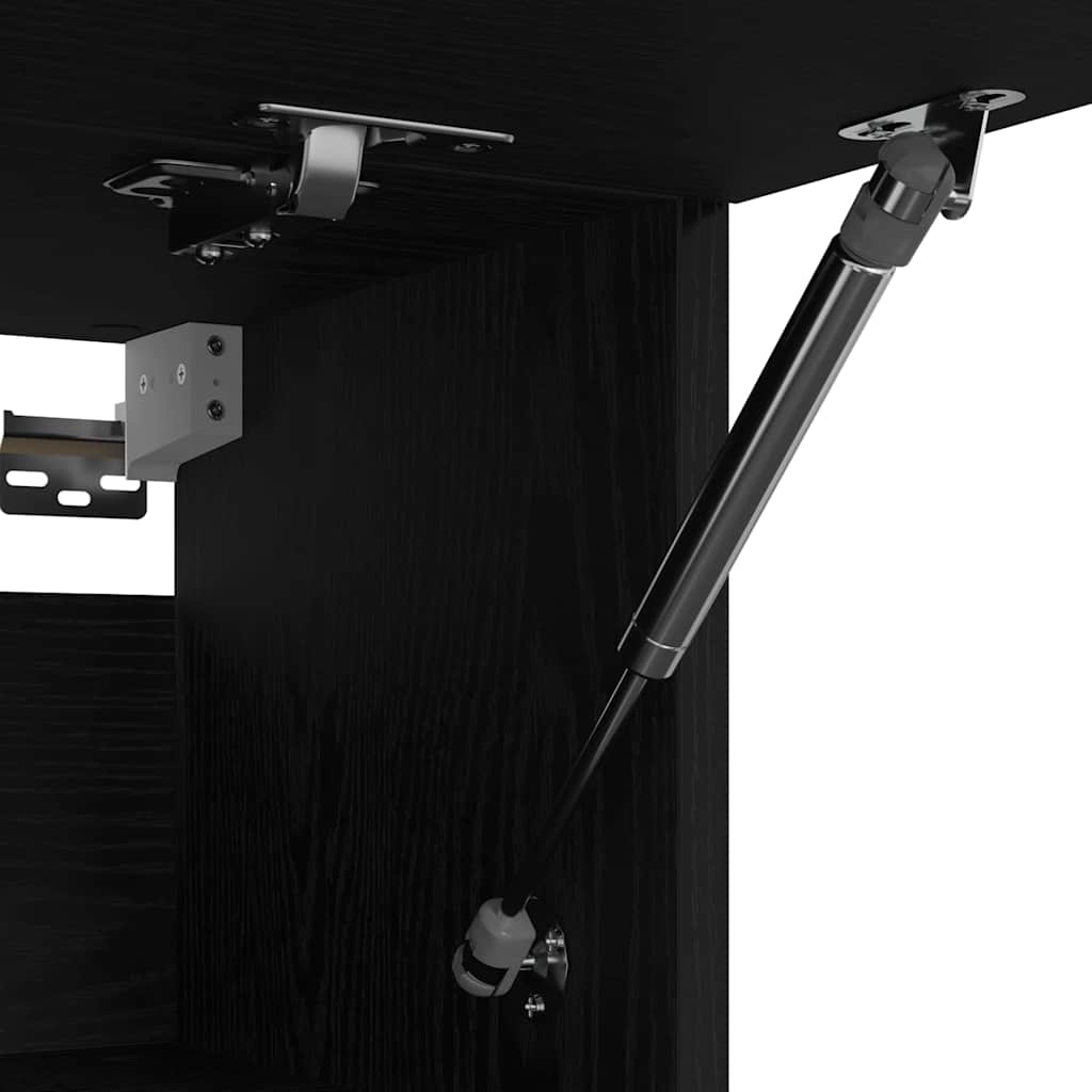 Armoire avec stockage Noir 70 x 32.5 x 35 cm Bois d'ingénierie - XIOS