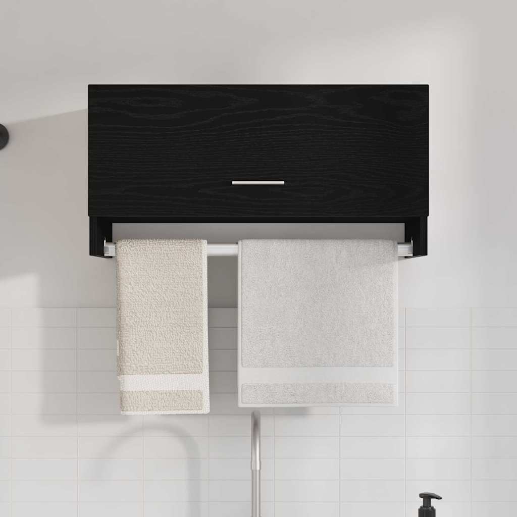 Armoire avec stockage Noir 70 x 32.5 x 35 cm Bois d'ingénierie - XIOS