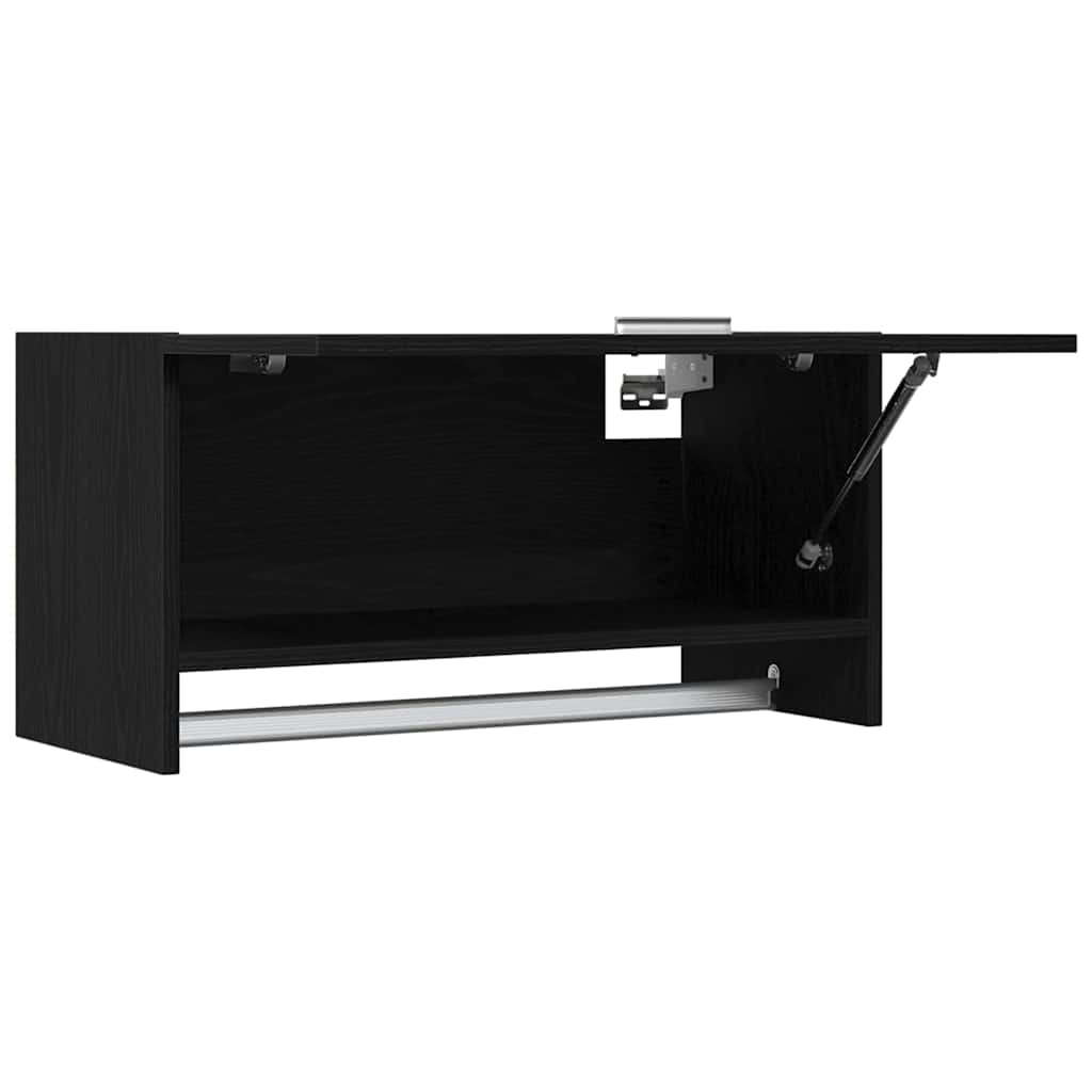 Armoire avec stockage Noir 70 x 32.5 x 35 cm Bois d'ingénierie - XIOS