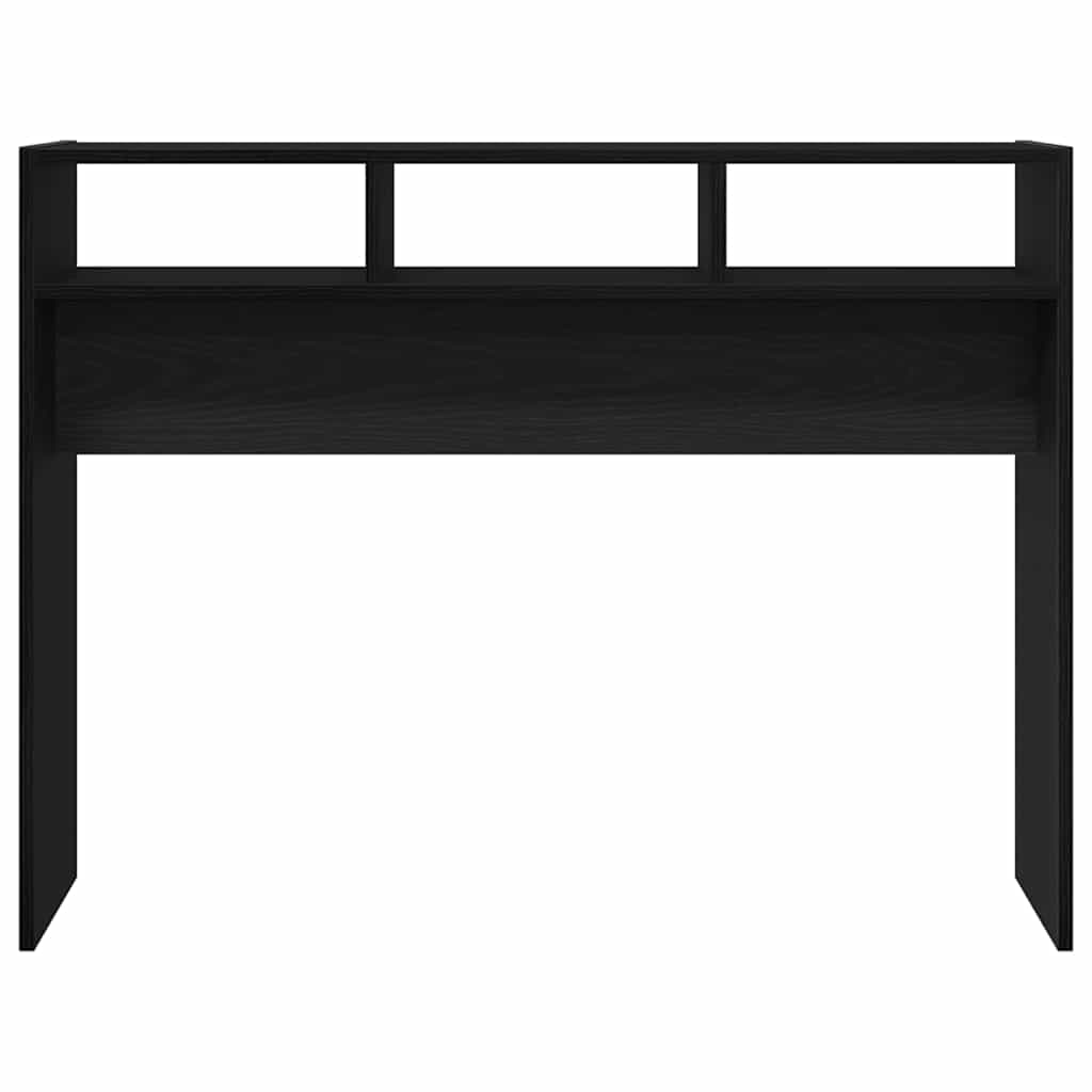 Table console Chêne noir 105 x 30 x 80 cm Bois d'ingénierie - XIOS