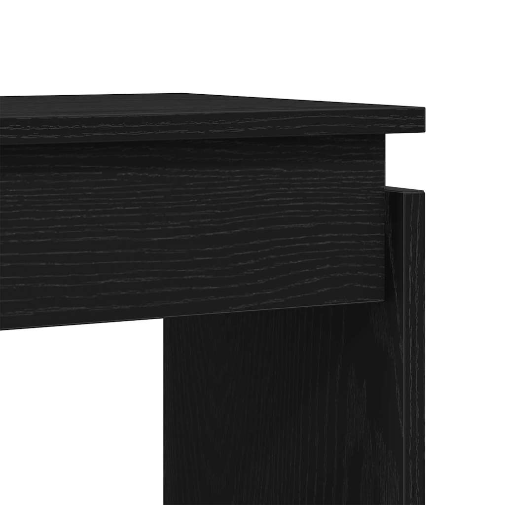 Table console Chêne noir 80 x 30 x 80 cm Bois d'ingénierie - XIOS