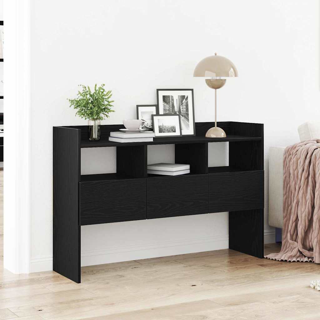 Buffet avec tiroir Noir 105 x 30 x 70 cm Bois d'ingénierie - XIOS
