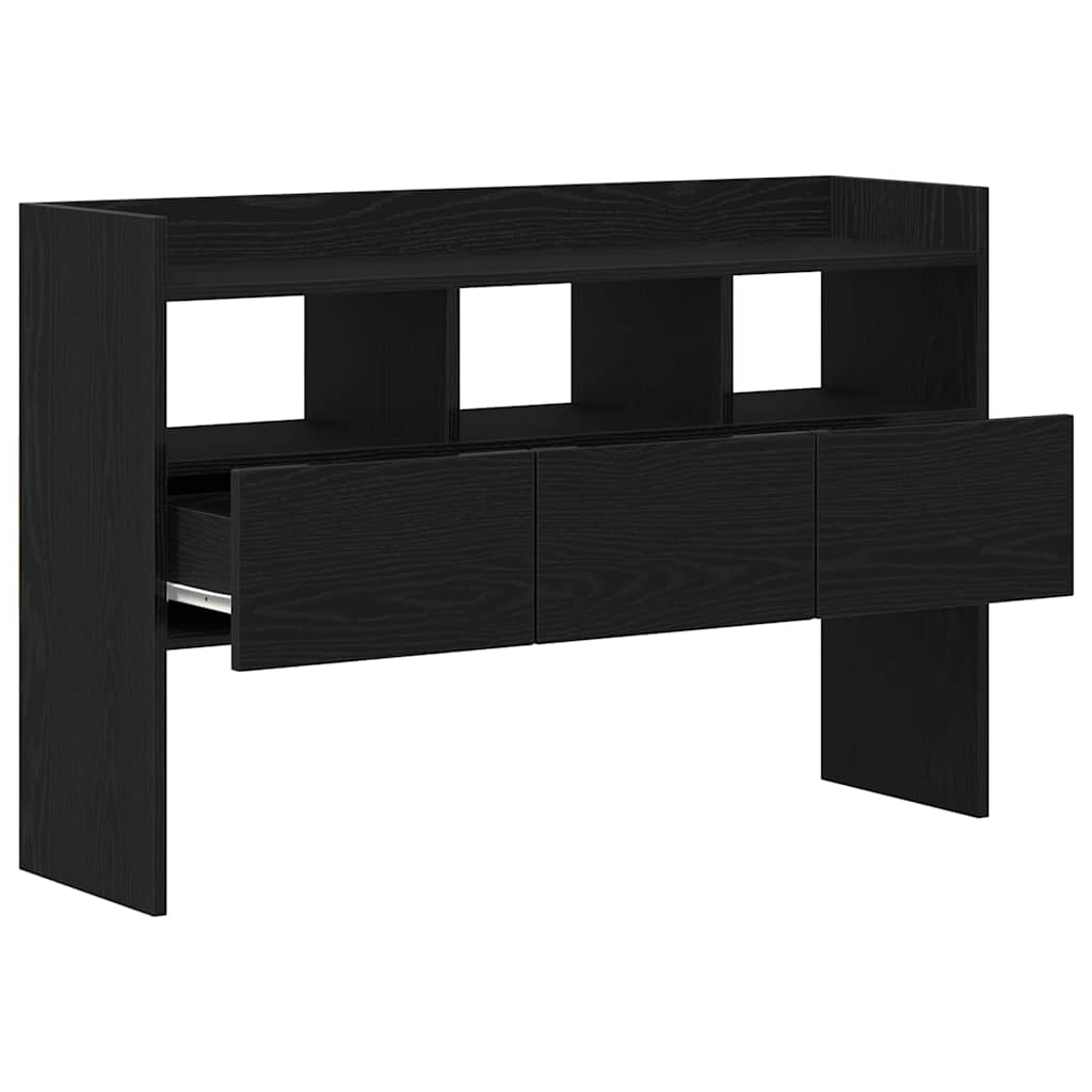 Buffet avec tiroir Noir 105 x 30 x 70 cm Bois d'ingénierie - XIOS