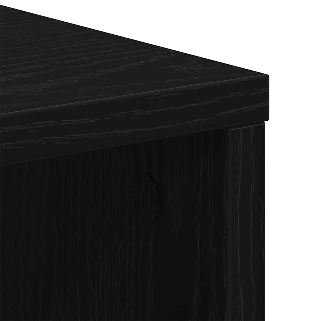 Armoire de rangement avec roue Chêne noir 60 x 35 x 75 cm - XIOS