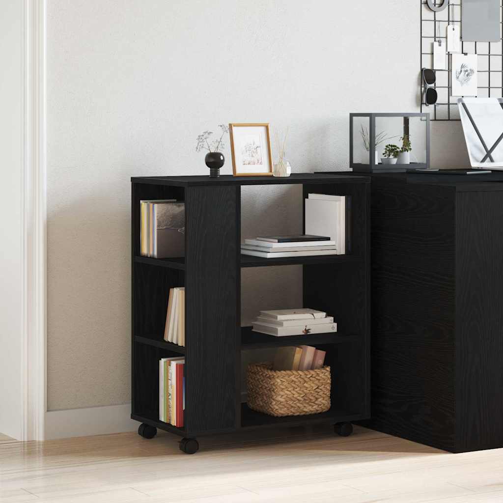 Armoire de rangement avec roue Chêne noir 60 x 35 x 75 cm - XIOS