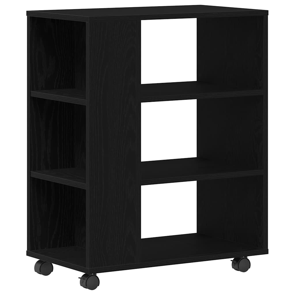 Meuble de rangement avec roue Chêne noir 60 x 35 x 75 cm - XIOS