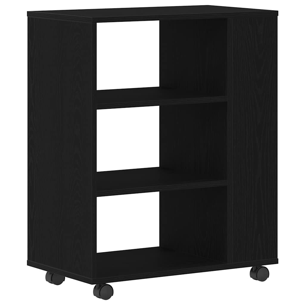 Meuble de rangement avec roue Chêne noir 60 x 35 x 75 cm - XIOS