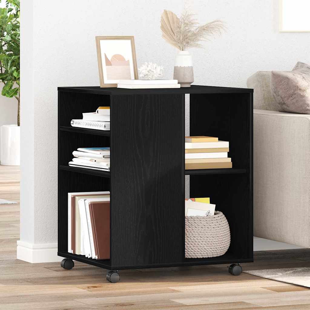 Cabinet de rangement vidaXL Chêne noir 60x53x72,5 cm Bois d'ingénierie