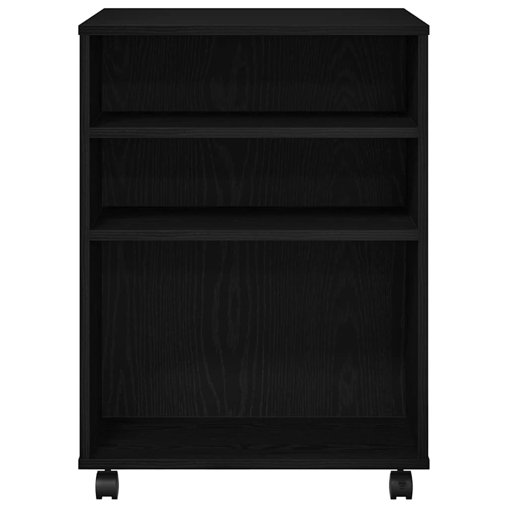 Meuble de rangement avec roue Chêne noir 60 x 53 x 72.5 cm - XIOS
