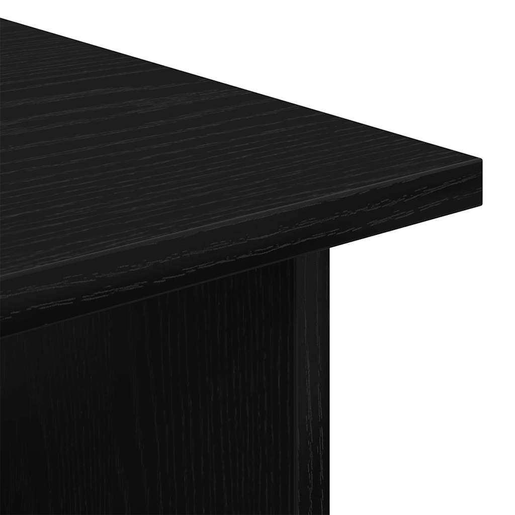 Cabinet roulant 60 x 45 x 55 cm Bois d'ingénierie Chêne noir - XIOS
