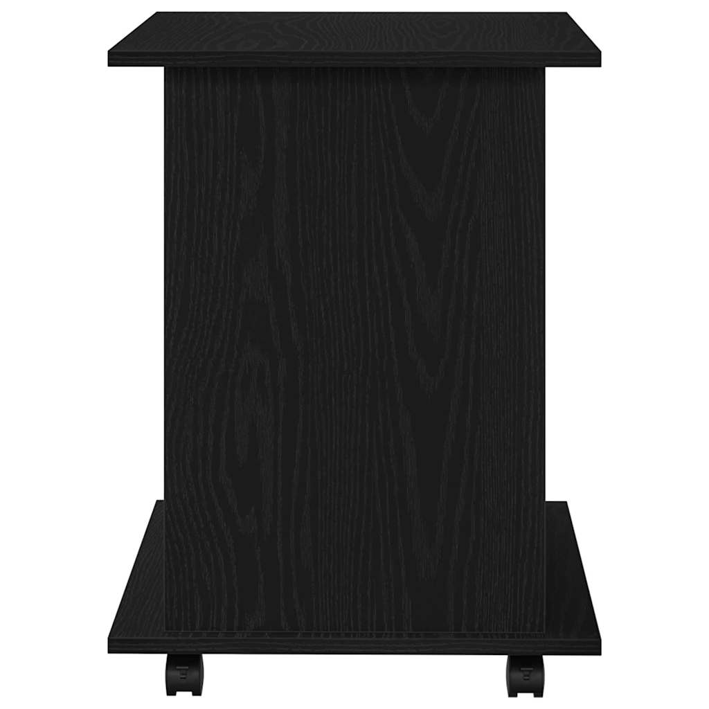 Cabinet roulant 60 x 45 x 55 cm Bois d'ingénierie Chêne noir - XIOS
