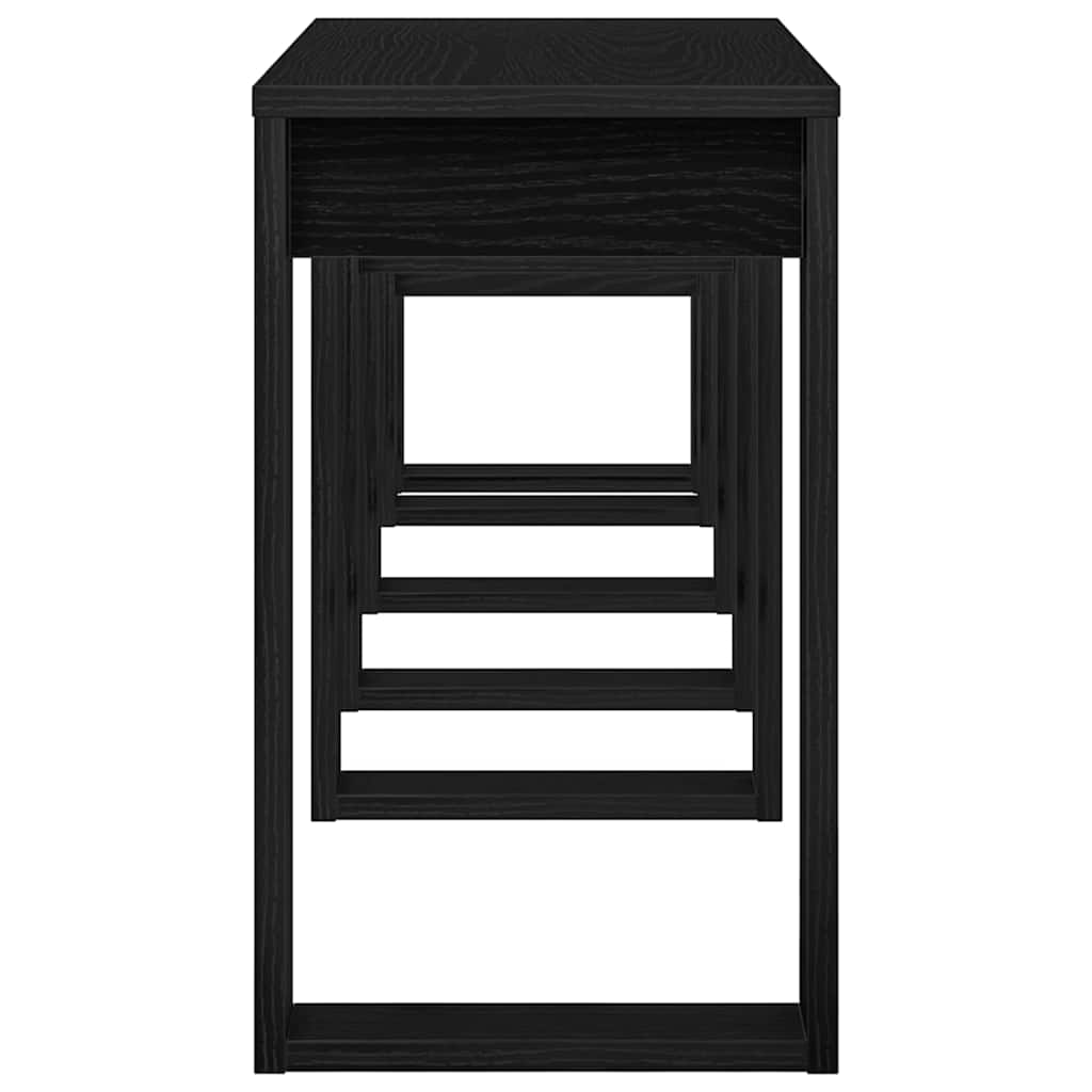 Table Gigogne 3 pcs Chêne noir 61 x 28 x 47 cm - XIOS