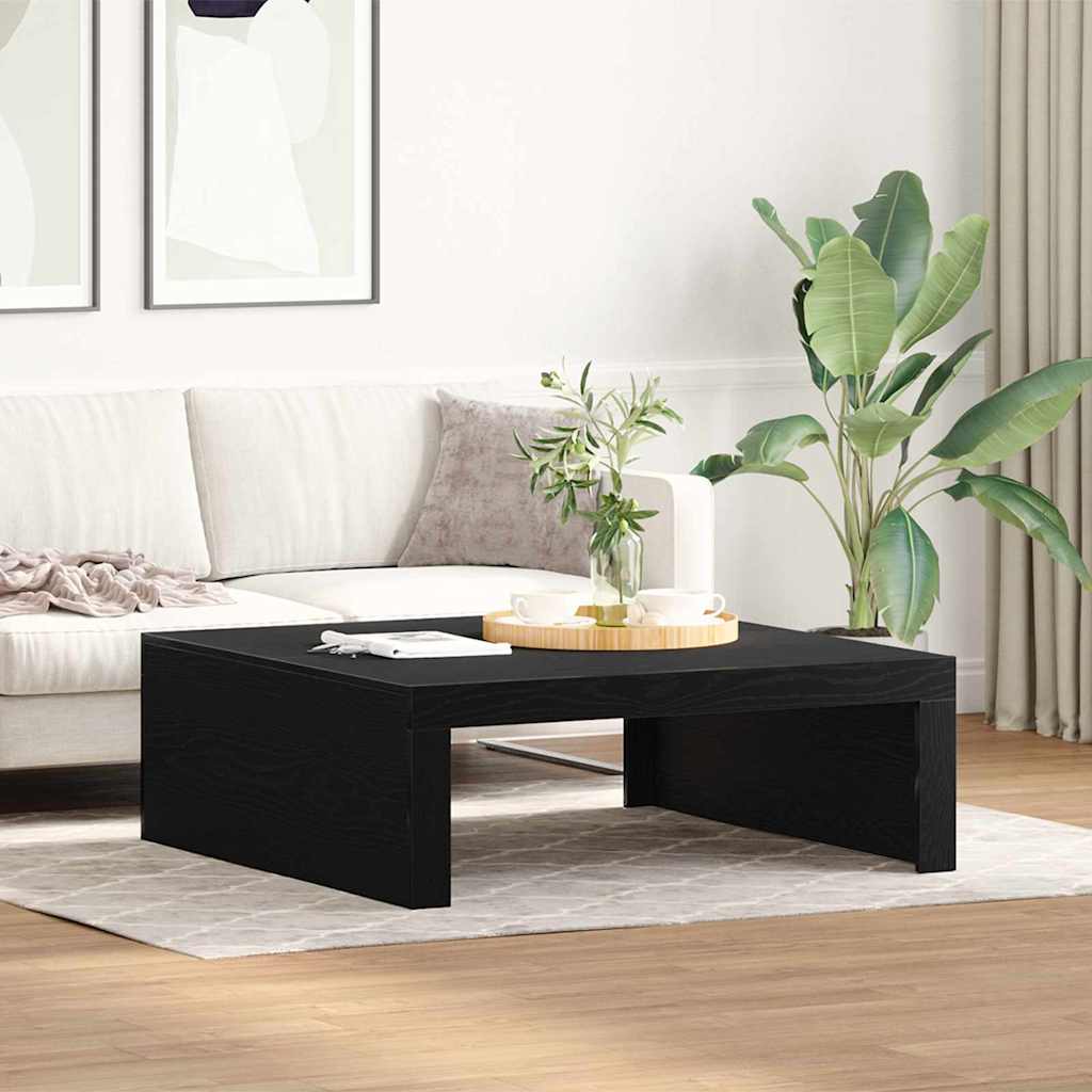 Table basse Chêne noir 100 x 100 x 35 cm Bois d'ingénierie - XIOS