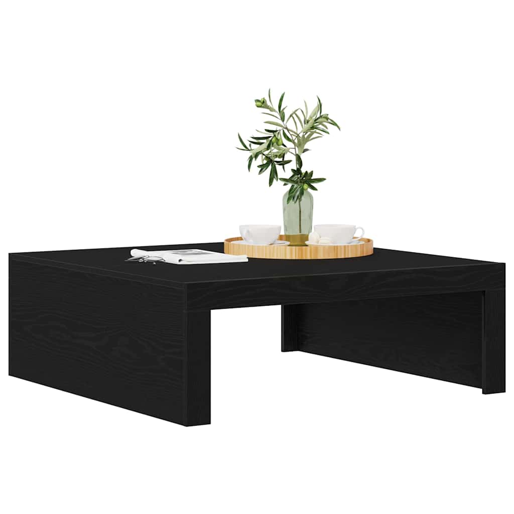 Table basse Chêne noir 100 x 100 x 35 cm Bois d'ingénierie - XIOS