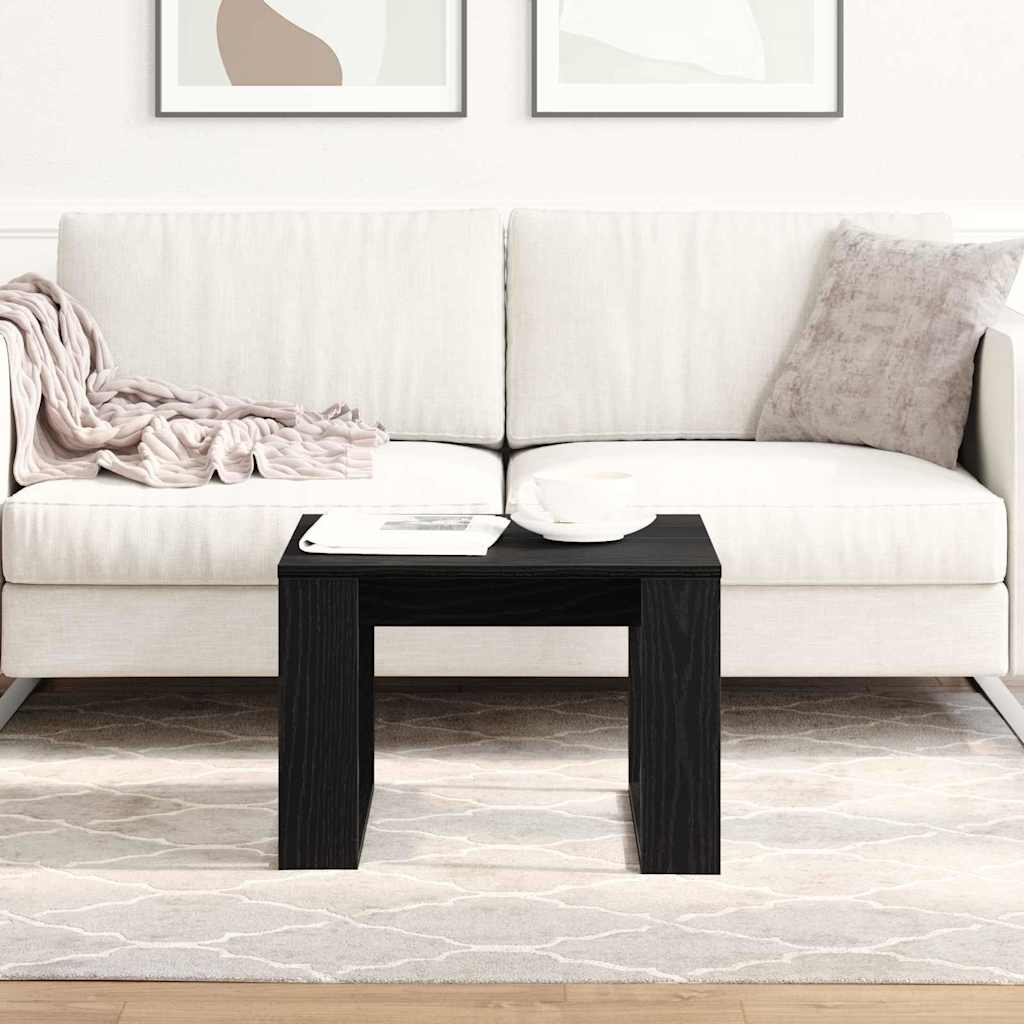 Table basse Chêne noir 50 x 50 x 35 cm Bois d'ingénierie - XIOS