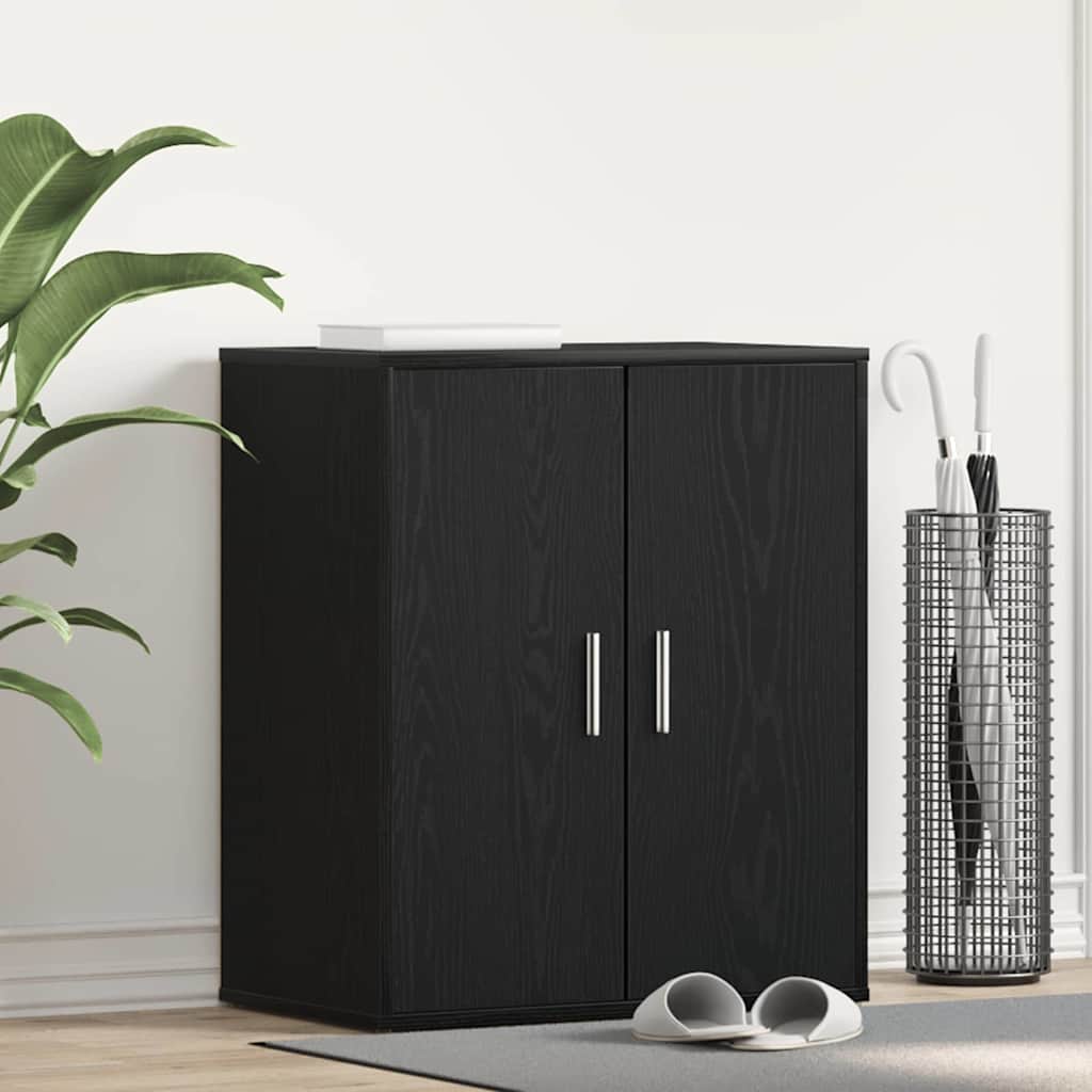 Cabinet à chaussures avec étagère Chêne noir 60 x 35 x 70 cm - XIOS