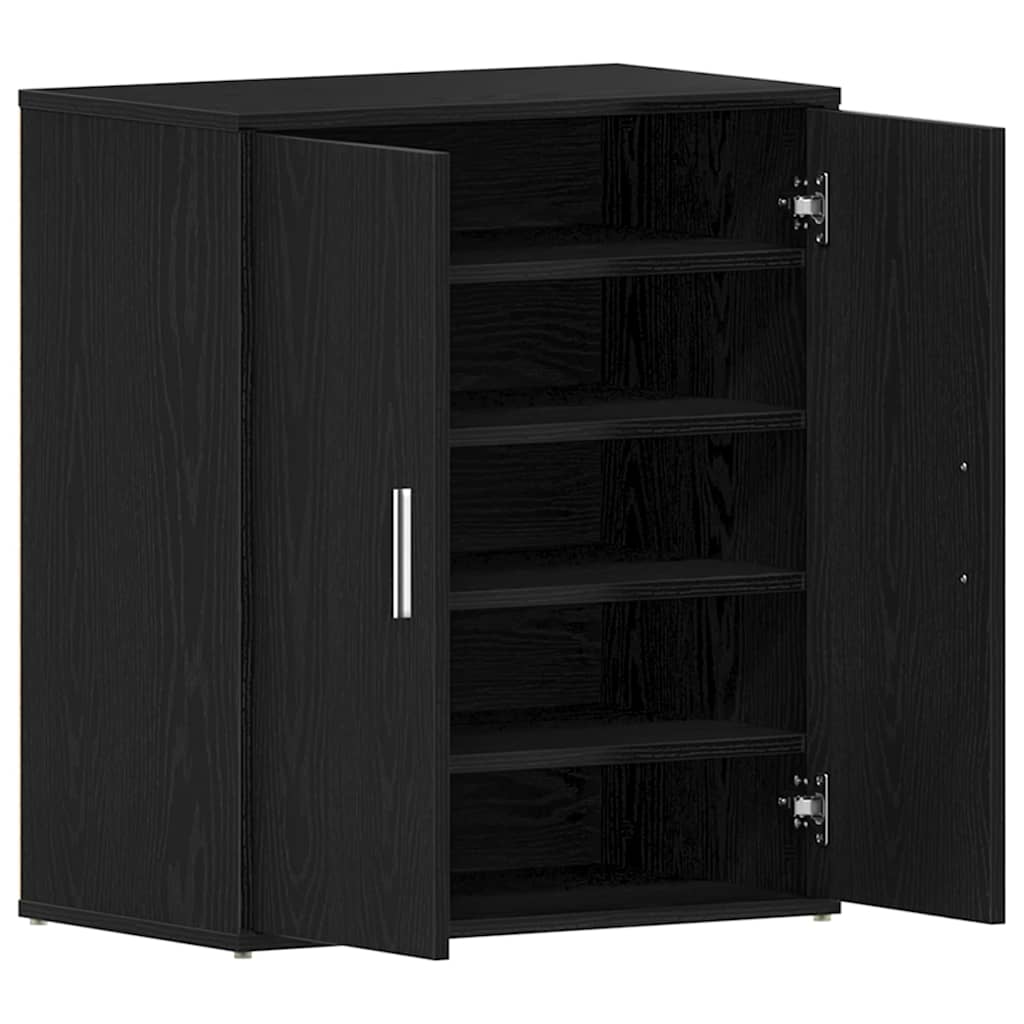 Cabinet à chaussures avec étagère Chêne noir 60 x 35 x 70 cm - XIOS