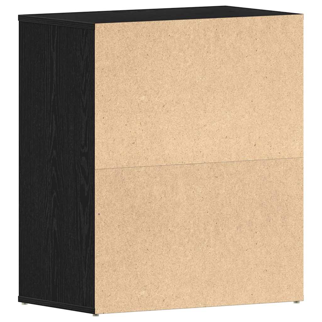Cabinet à chaussures avec étagère Chêne noir 60 x 35 x 70 cm - XIOS
