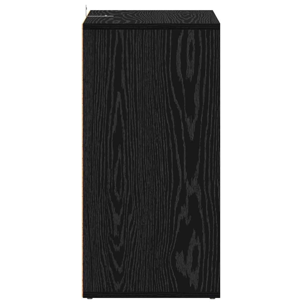 Cabinet à chaussures avec étagère Chêne noir 60 x 35 x 70 cm - XIOS