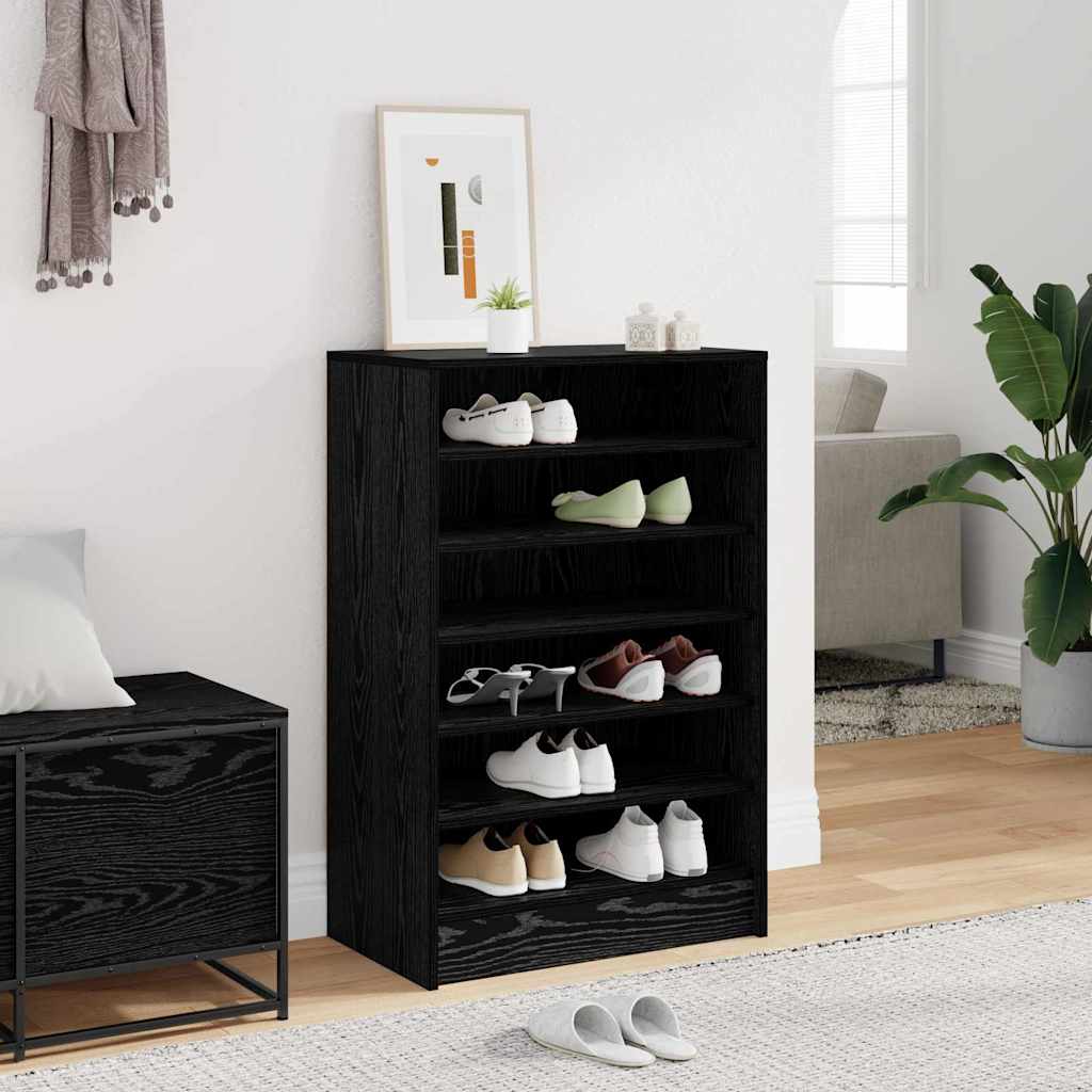 Cabinet à chaussures avec étagère Chêne noir 60 x 35 x 92 cm - XIOS