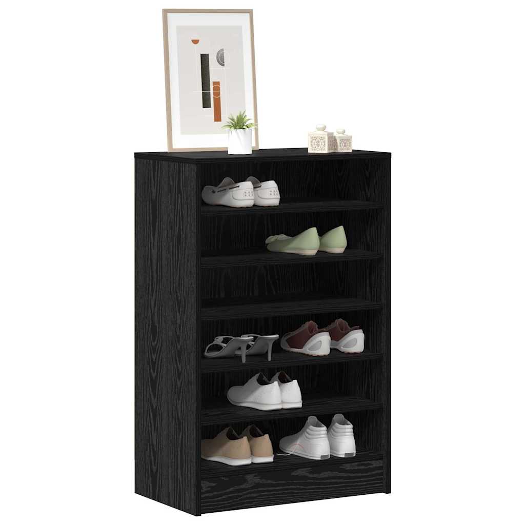 Cabinet à chaussures avec étagère Chêne noir 60 x 35 x 92 cm - XIOS