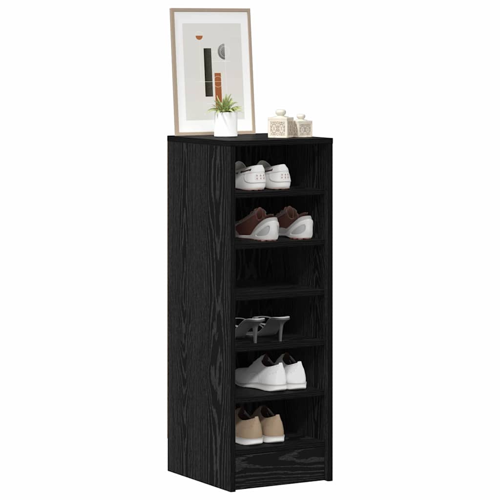 Cabinet à chaussures avec étagère Chêne noir 32 x 35 x 90 cm - XIOS