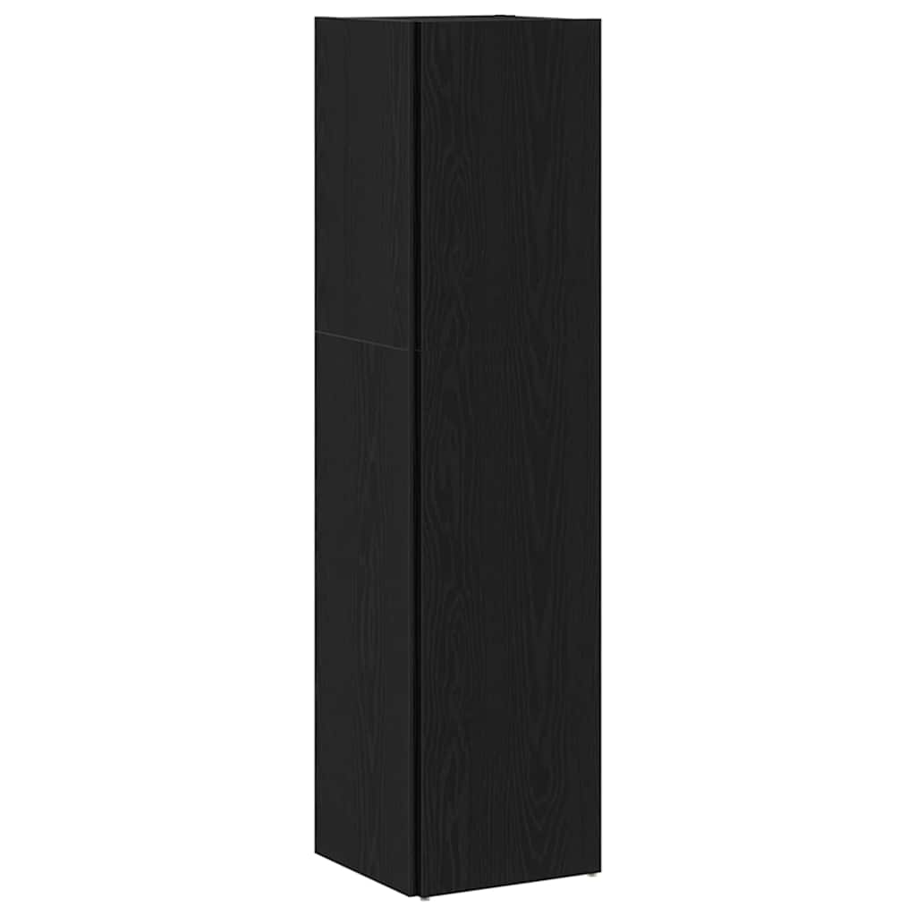 Étagères d'angle Chêne noir 33 x 33 x 132 cm Bois d'ingénierie - XIOS