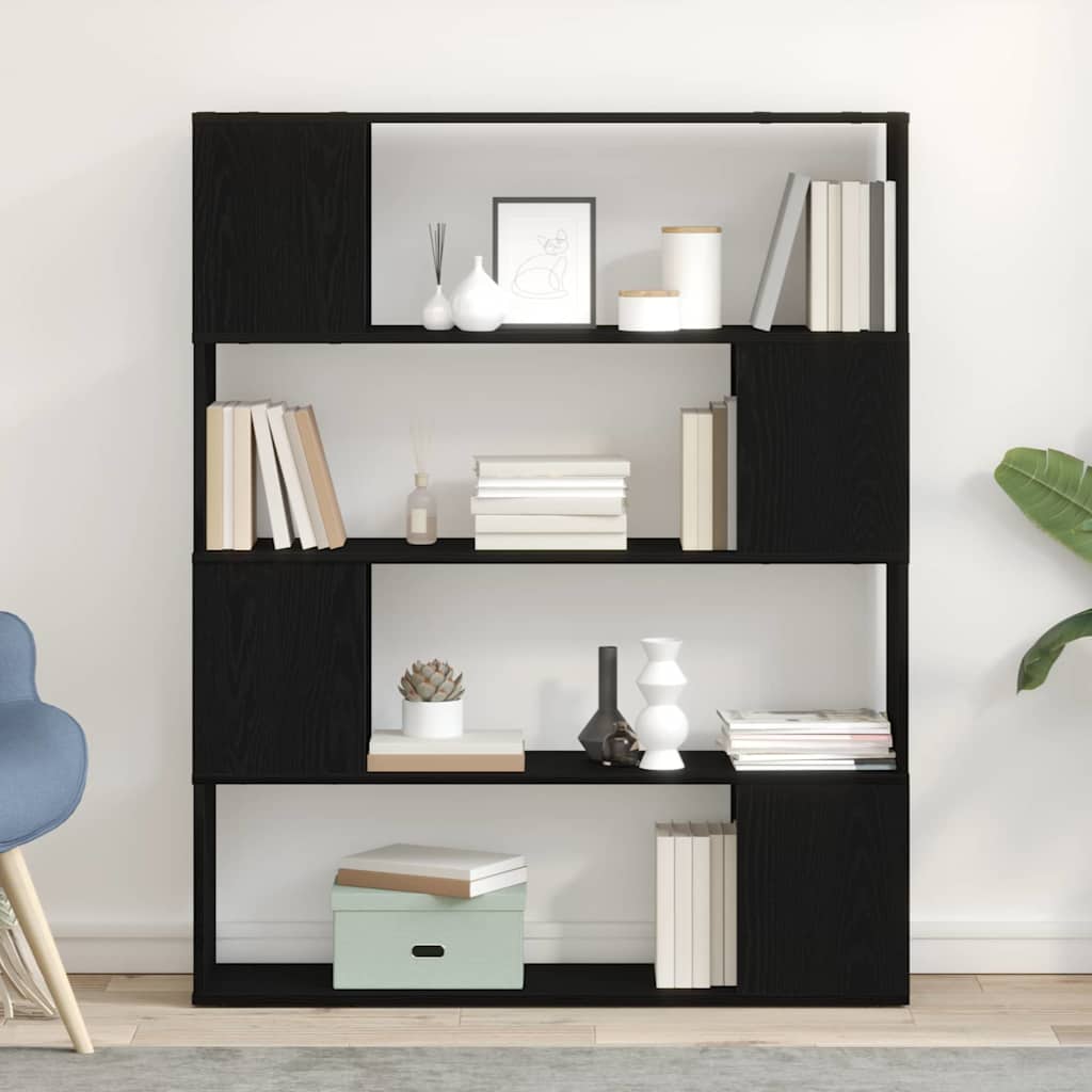 Ensemble meuble TV Montage mural Chêne noir 100 x 24 x 124,5 cm - XIOS