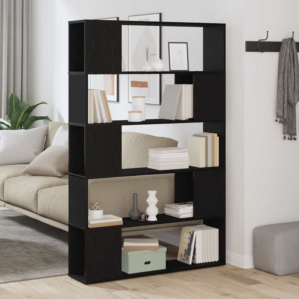 Ensemble meuble TV Montage mural Chêne noir 100 x 24 x 155 cm