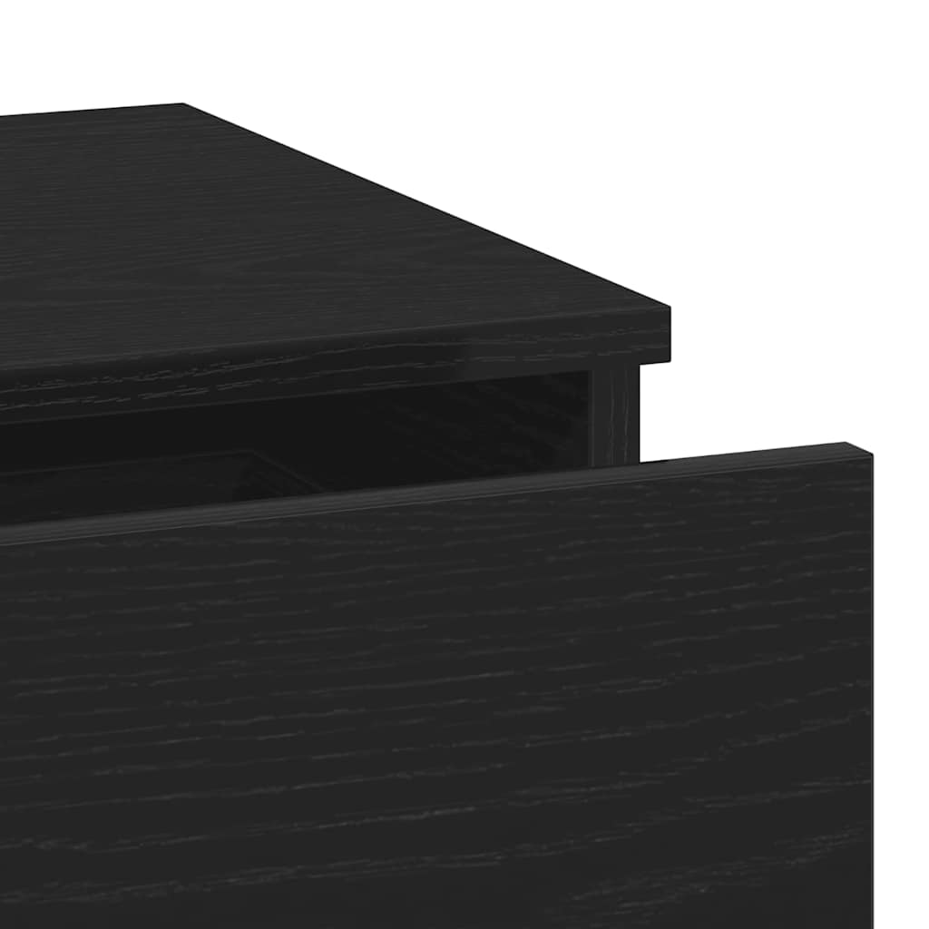 Cabinet de chevet avec tiroir 2 pcs Chêne noir 40 x 35 x 65 cm - XIOS