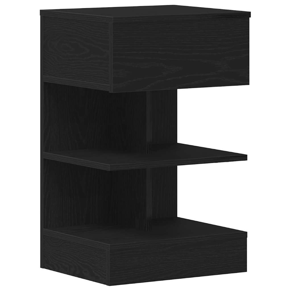 Cabinet de chevet avec tiroir 2 pcs Chêne noir 40 x 35 x 65 cm - XIOS