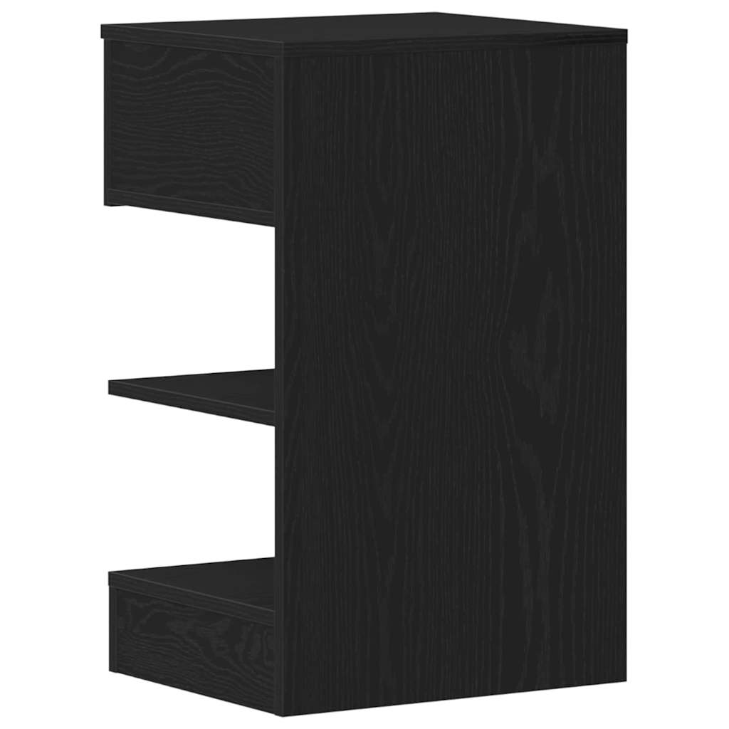 Cabinet de chevet avec tiroir 2 pcs Chêne noir 40 x 35 x 65 cm - XIOS