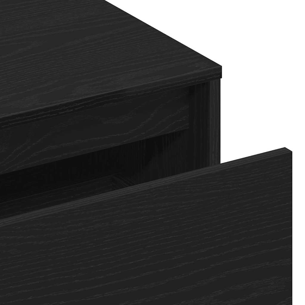 Banc d'entrée Chêne noir 80 x 40 x 45 cm Bois d'ingénierie - XIOS