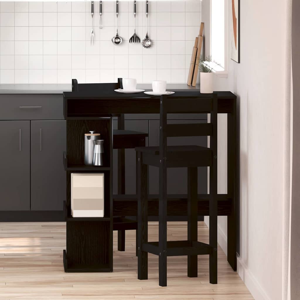Table de bar Chêne noir 100 x 48 x 101,5 cm Bois d'ingénierie - XIOS
