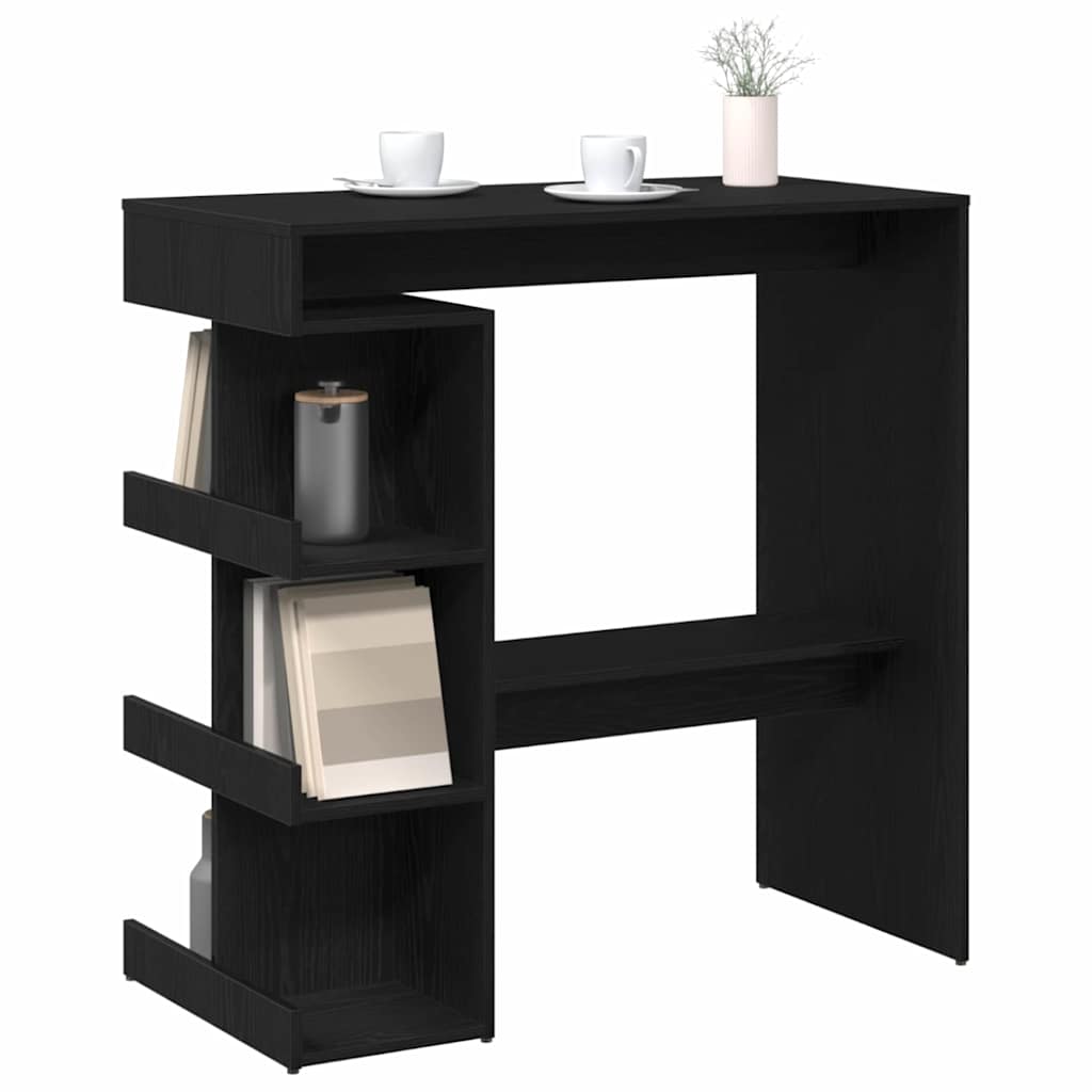 Table de bar Chêne noir 100 x 48 x 101.5 cm Bois d'ingénierie