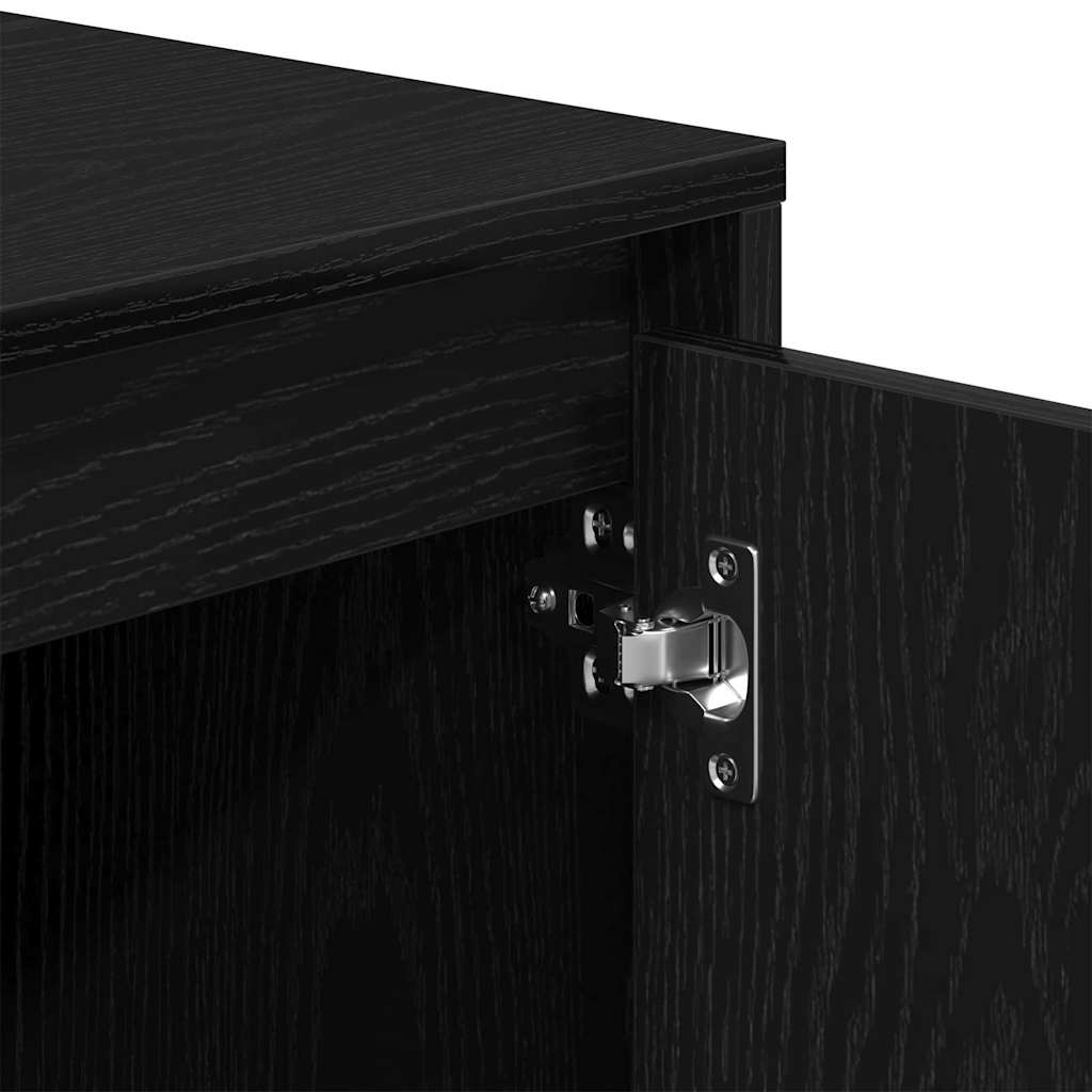 Meuble TV Chêne noir 102 x 37,5 x 52,5 cm Bois d'ingénierie - XIOS