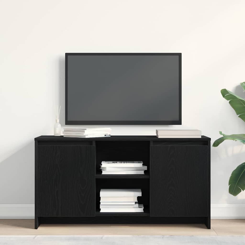 Meuble TV Chêne noir 102 x 37,5 x 52,5 cm Bois d'ingénierie