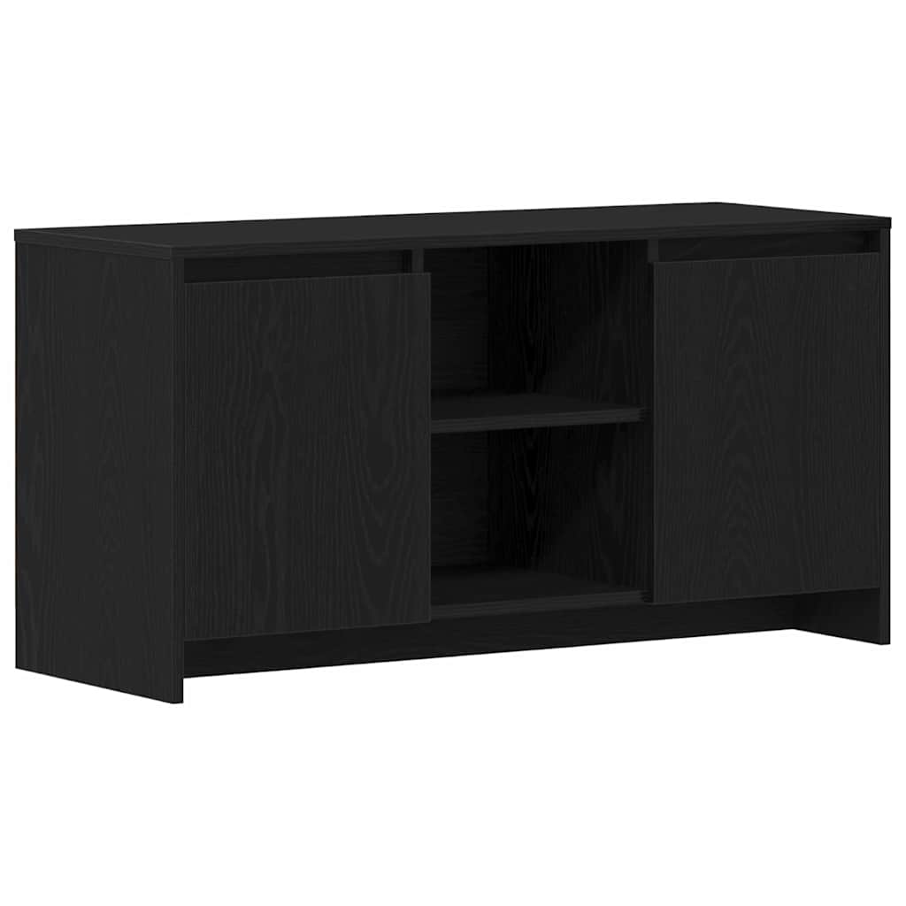 Meuble TV Chêne noir 102 x 37,5 x 52,5 cm Bois d'ingénierie