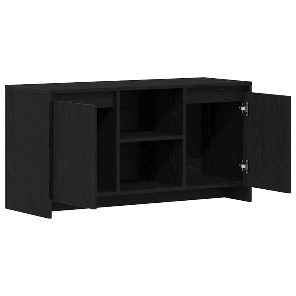 Meuble TV Chêne noir 102 x 37,5 x 52,5 cm Bois d'ingénierie - XIOS