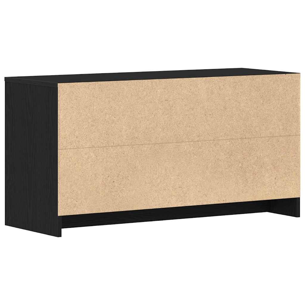 Meuble TV Chêne noir 102 x 37,5 x 52,5 cm Bois d'ingénierie - XIOS