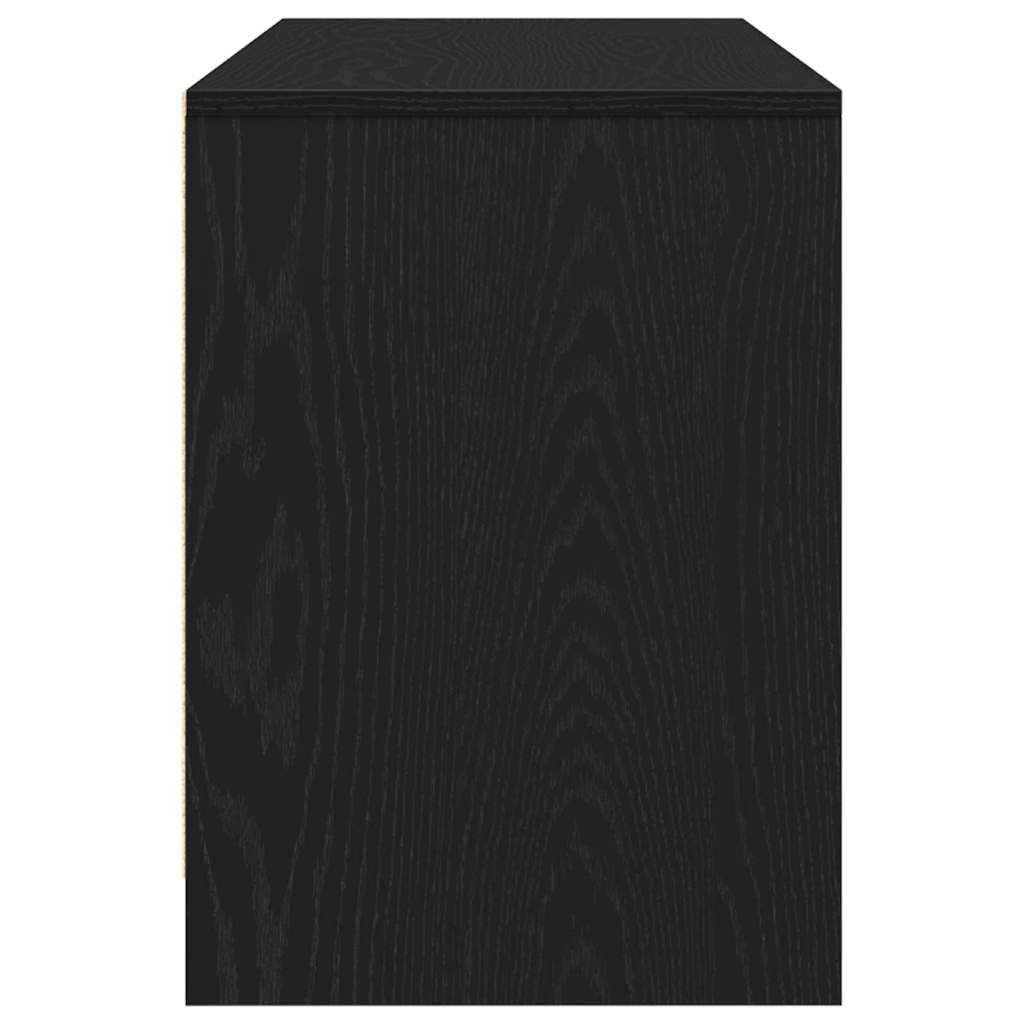 Meuble TV Chêne noir 102 x 37,5 x 52,5 cm Bois d'ingénierie - XIOS