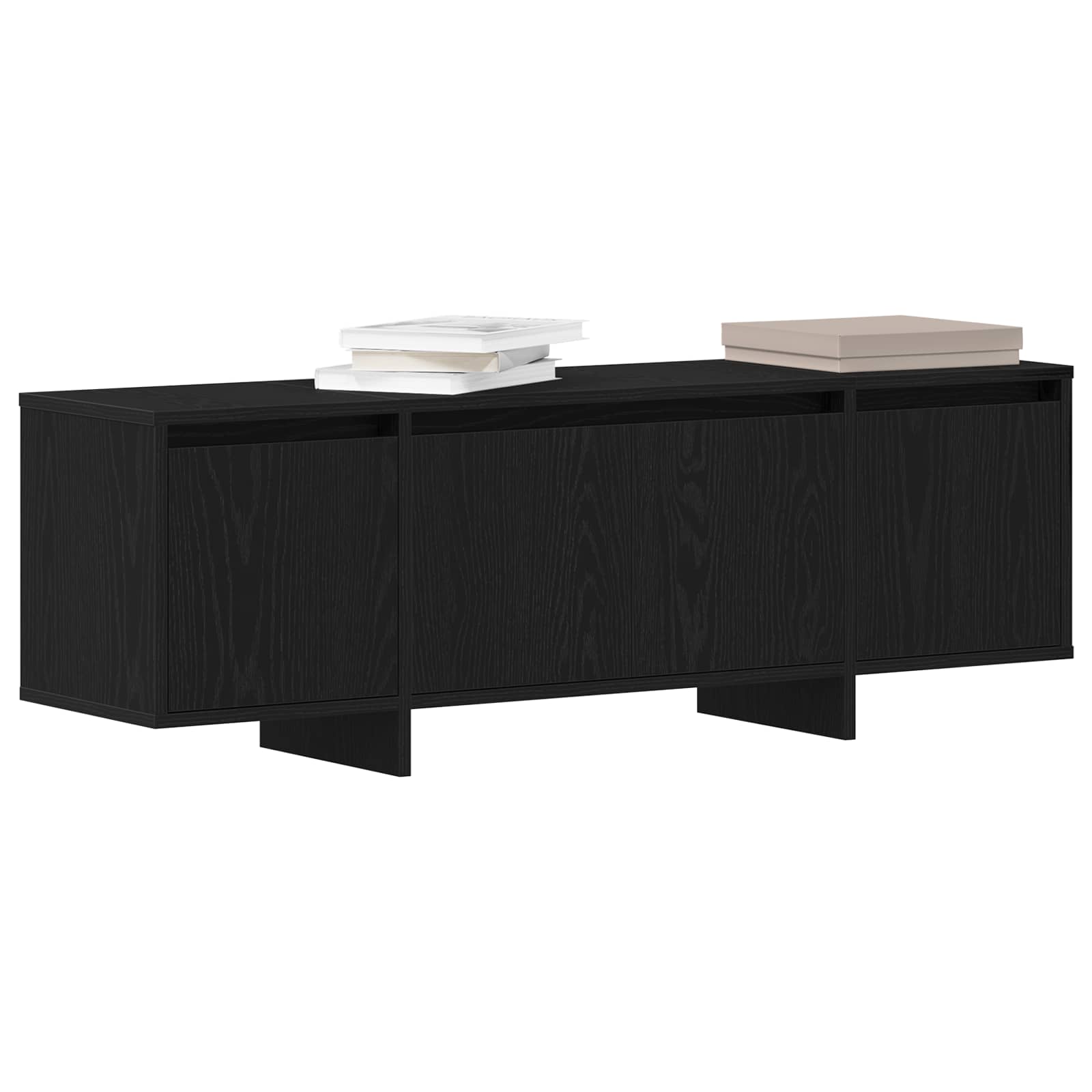 Meuble TV 120 x 30 x 40,5 cm Chêne noir Bois d'ingénierie