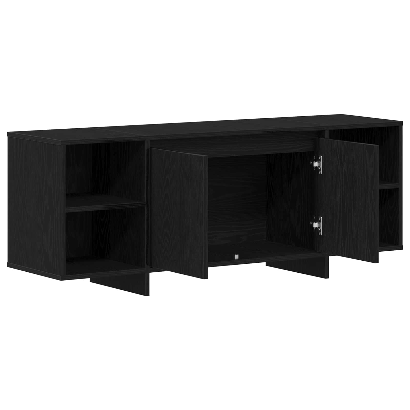 Meuble TV 130 x 35 x 50 cm Chêne noir Bois d'ingénierie