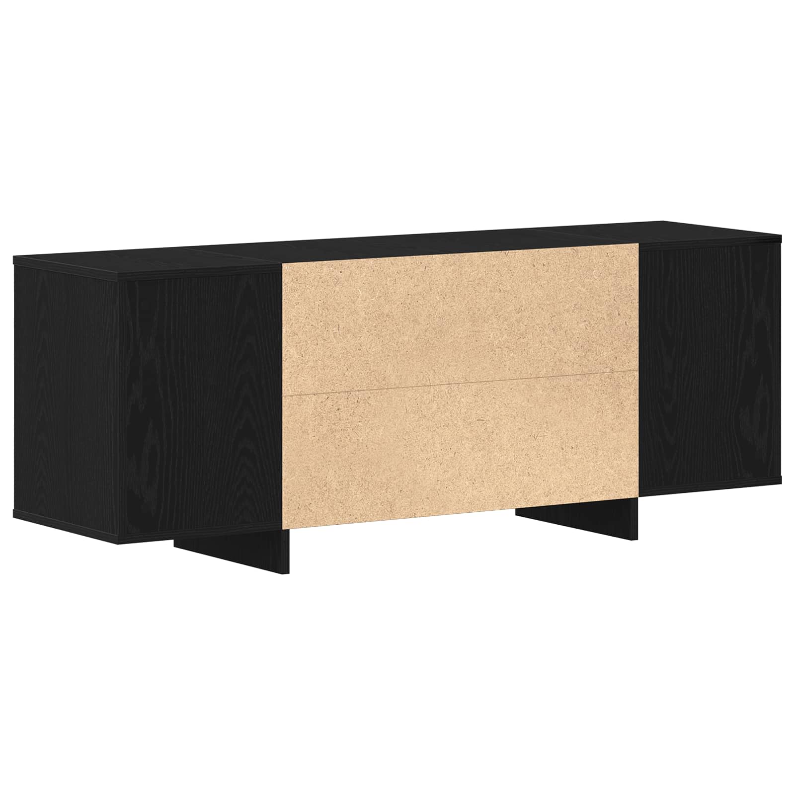 Meuble TV 130 x 35 x 50 cm Chêne noir Bois d'ingénierie