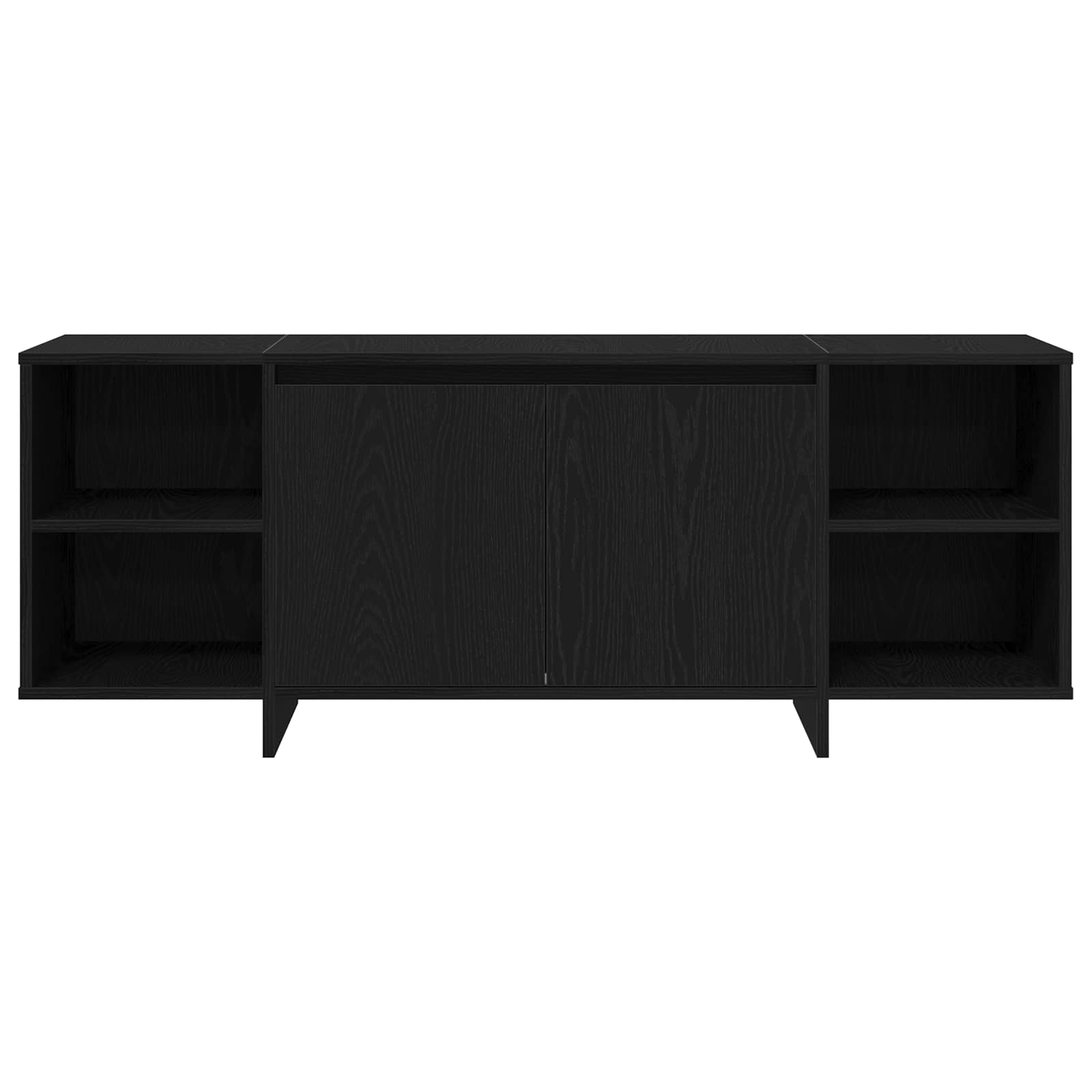 Meuble TV 130 x 35 x 50 cm Chêne noir Bois d'ingénierie