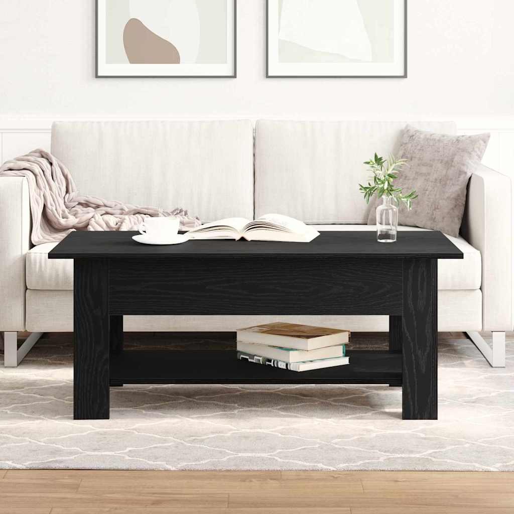 Table basse Chêne noir 102 x 55 x 42 cm Bois d'ingénierie - XIOS