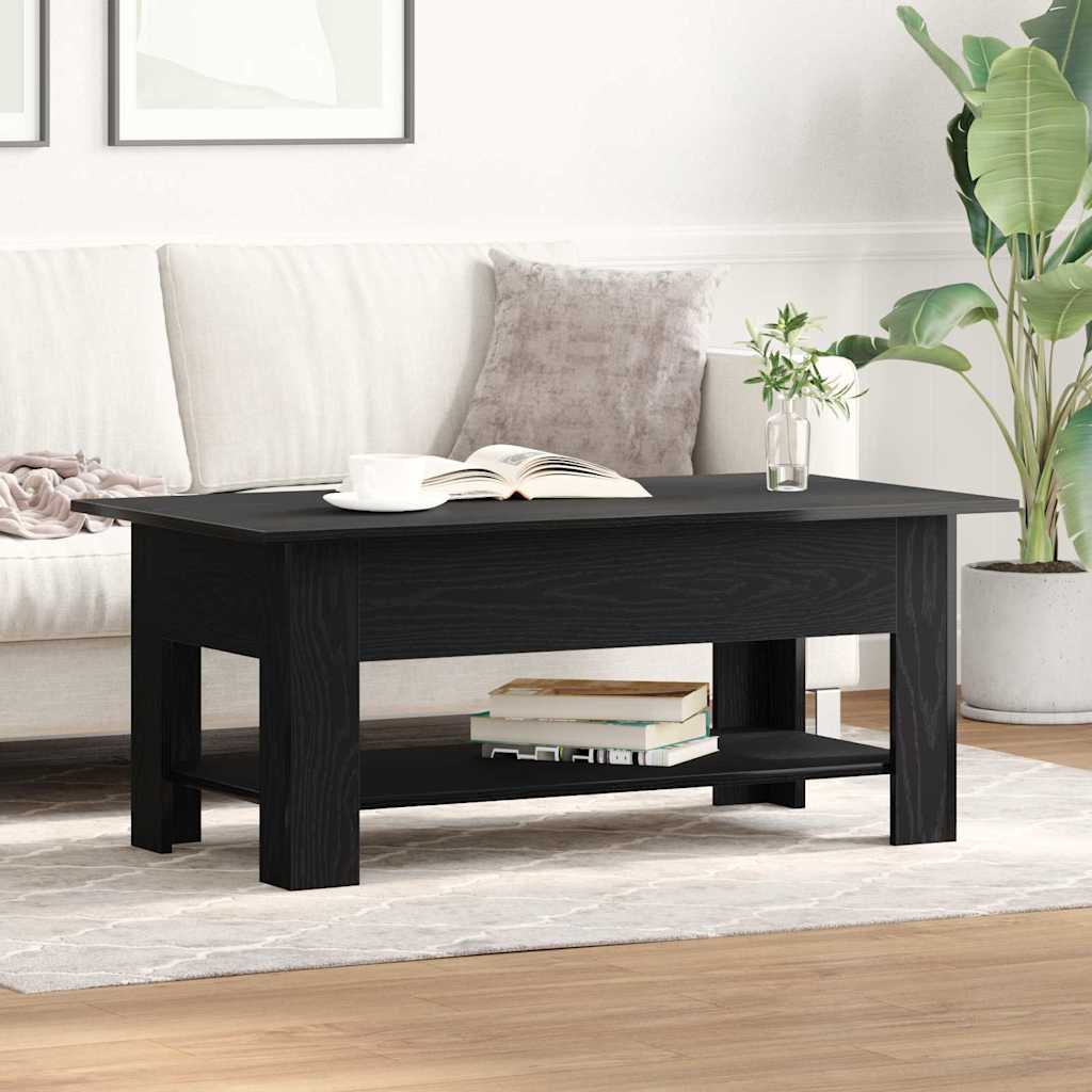 Table basse Chêne noir 102 x 55 x 42 cm Bois d'ingénierie - XIOS